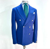 Giacca sartoriale doppio petto BRERAS – Blu Intenso