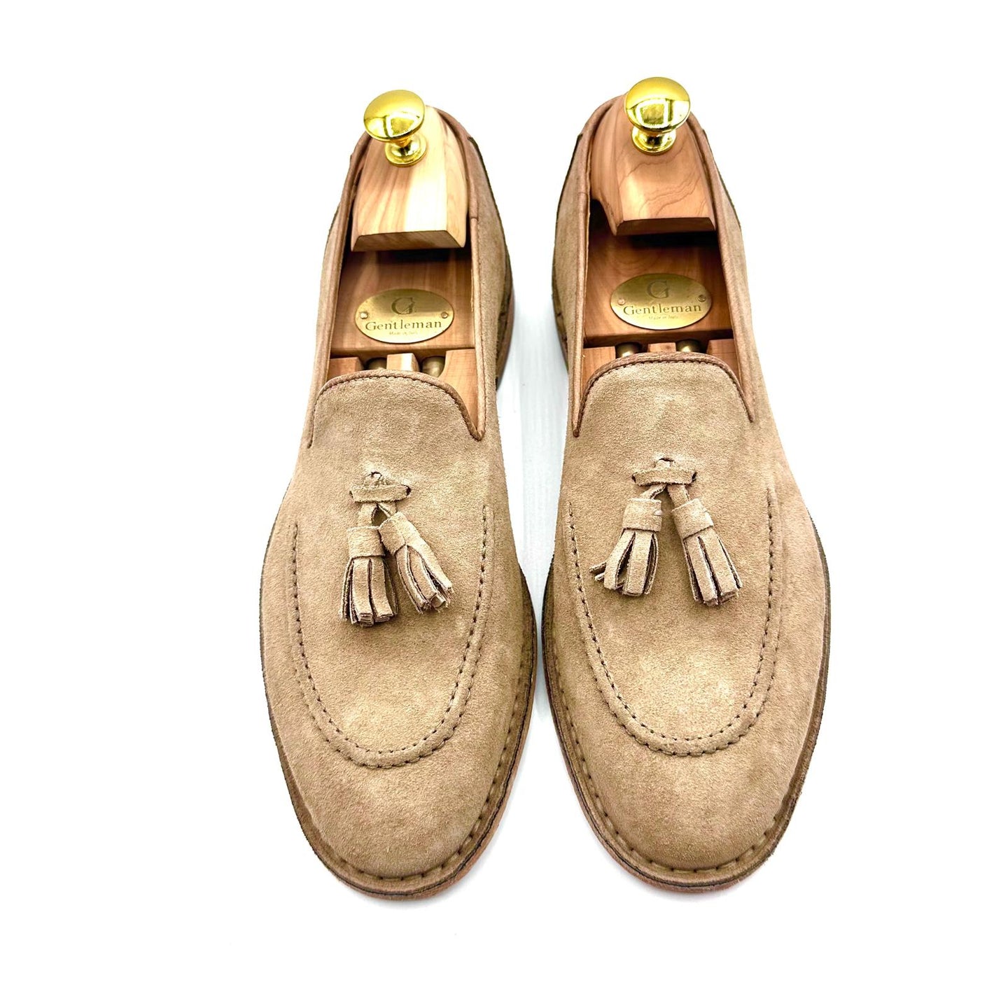 Mocassino in Pelle Scamosciata con Nappine – Handmade in Italy
