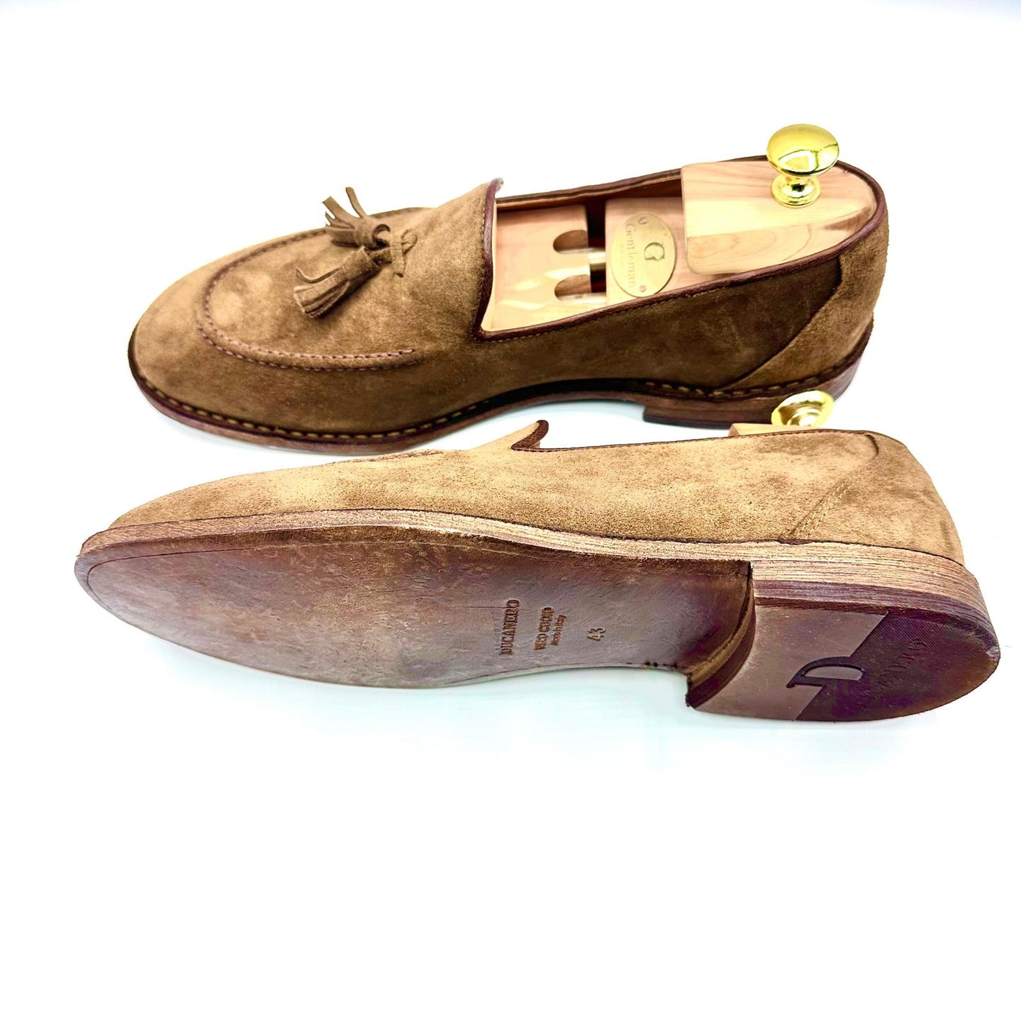 Mocassino in Pelle Scamosciata con Nappine – Handmade in Italy