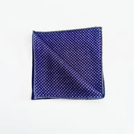 Pochette Sartoriale in Lana Microfantasia Blu – Made in Italy 🇮🇹