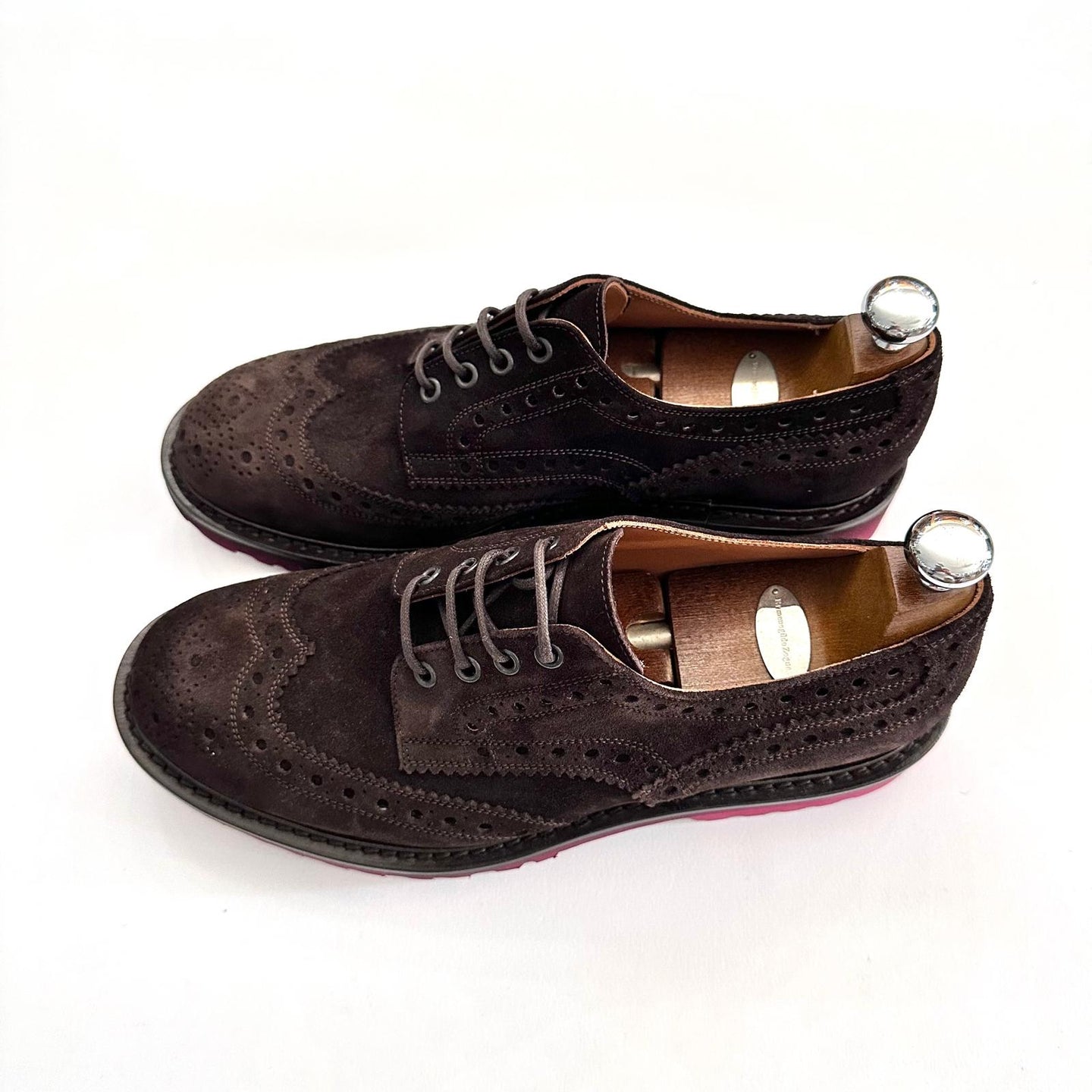 Oxford Brogue in Camoscio – Coda di Rondine – Handmade – Testa di Moro – Made in Italy 🇮🇹