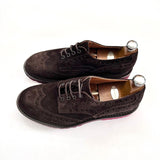 Oxford Brogue in Camoscio – Coda di Rondine – Handmade – Testa di Moro – Made in Italy 🇮🇹