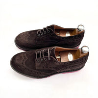 Oxford Brogue in Camoscio – Coda di Rondine – Handmade – Testa di Moro – Made in Italy 🇮🇹