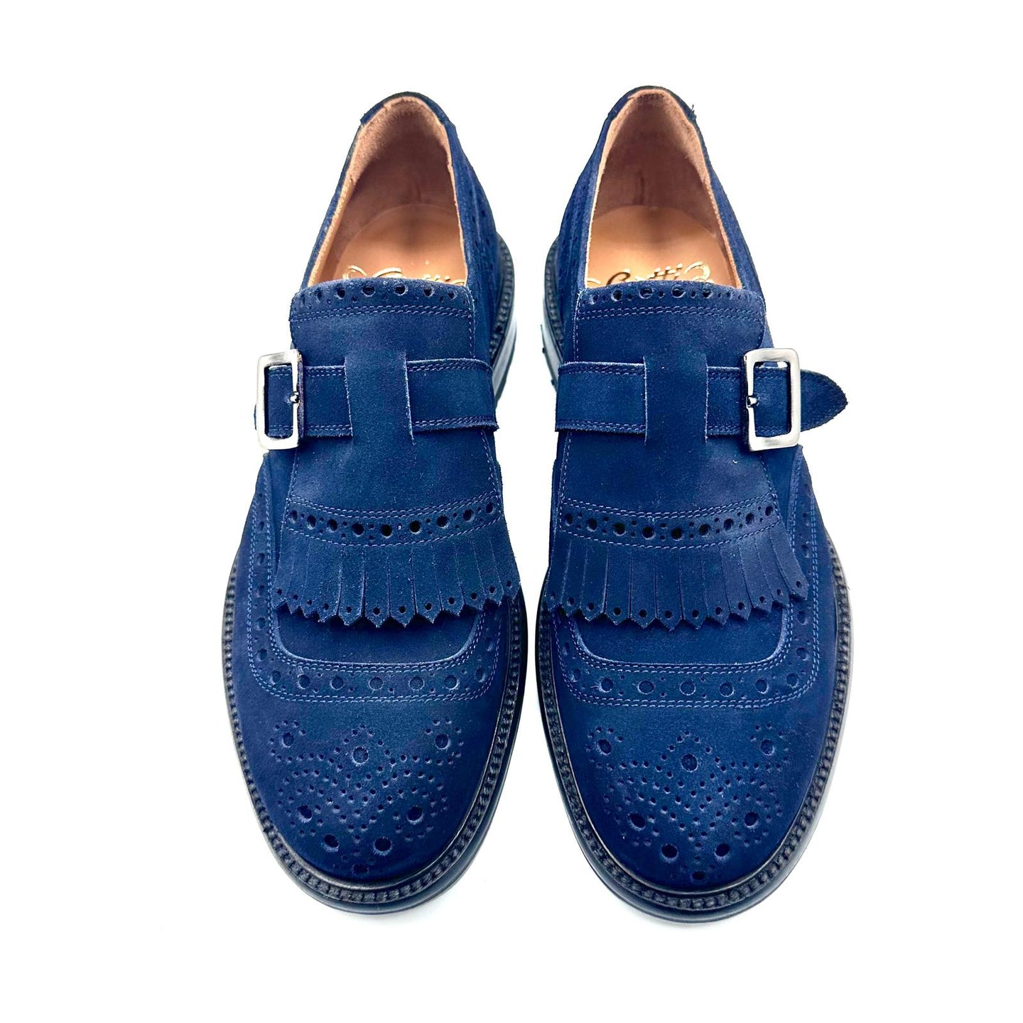Scarpe Shangai in Camoscio con Fibbia Laterale – Made in Italy 🇮🇹