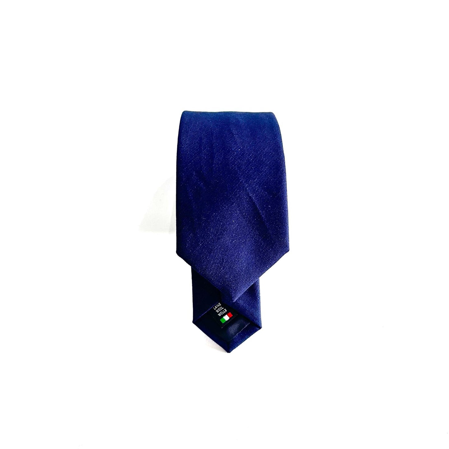 Cravatta Sartoriale in Lana – Blu Notte | Made in Italy 🇮🇹