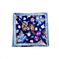 Pochette Sartoriale in lana Floreale – Stile Vivace e Raffinato Made in Italy 🇮🇹