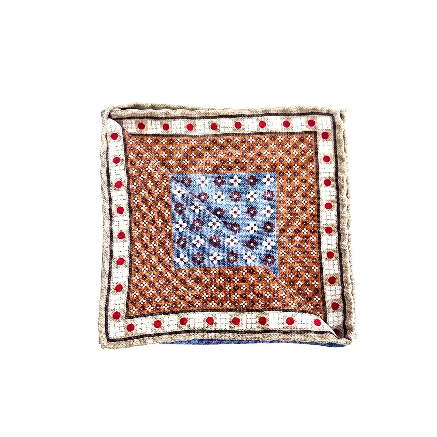 Pochette in Seta Fantasia Retrò Multicolore – Stile Ricercato e Unico