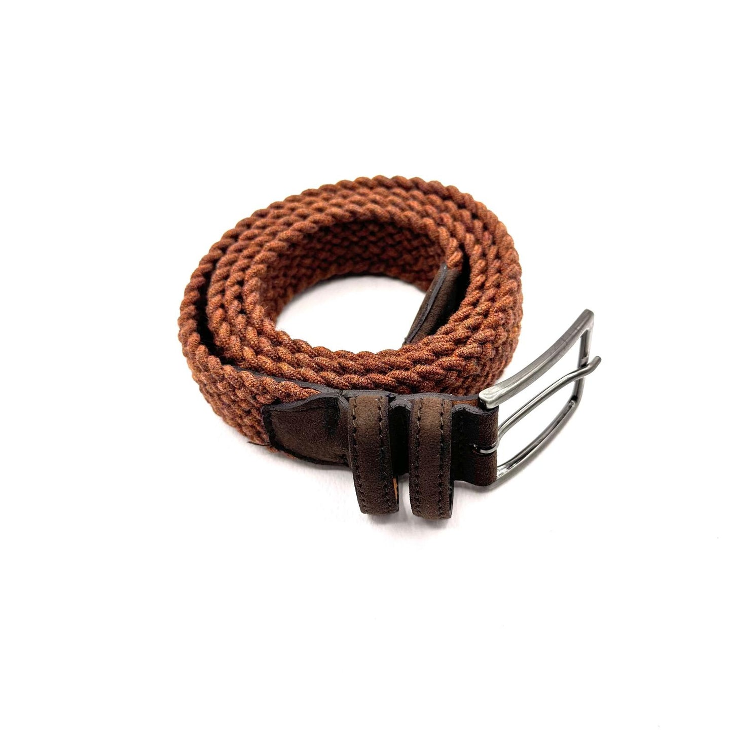 Cintura Intrecciata Uomo – Colore Tegola – Made in Italy 🇮🇹