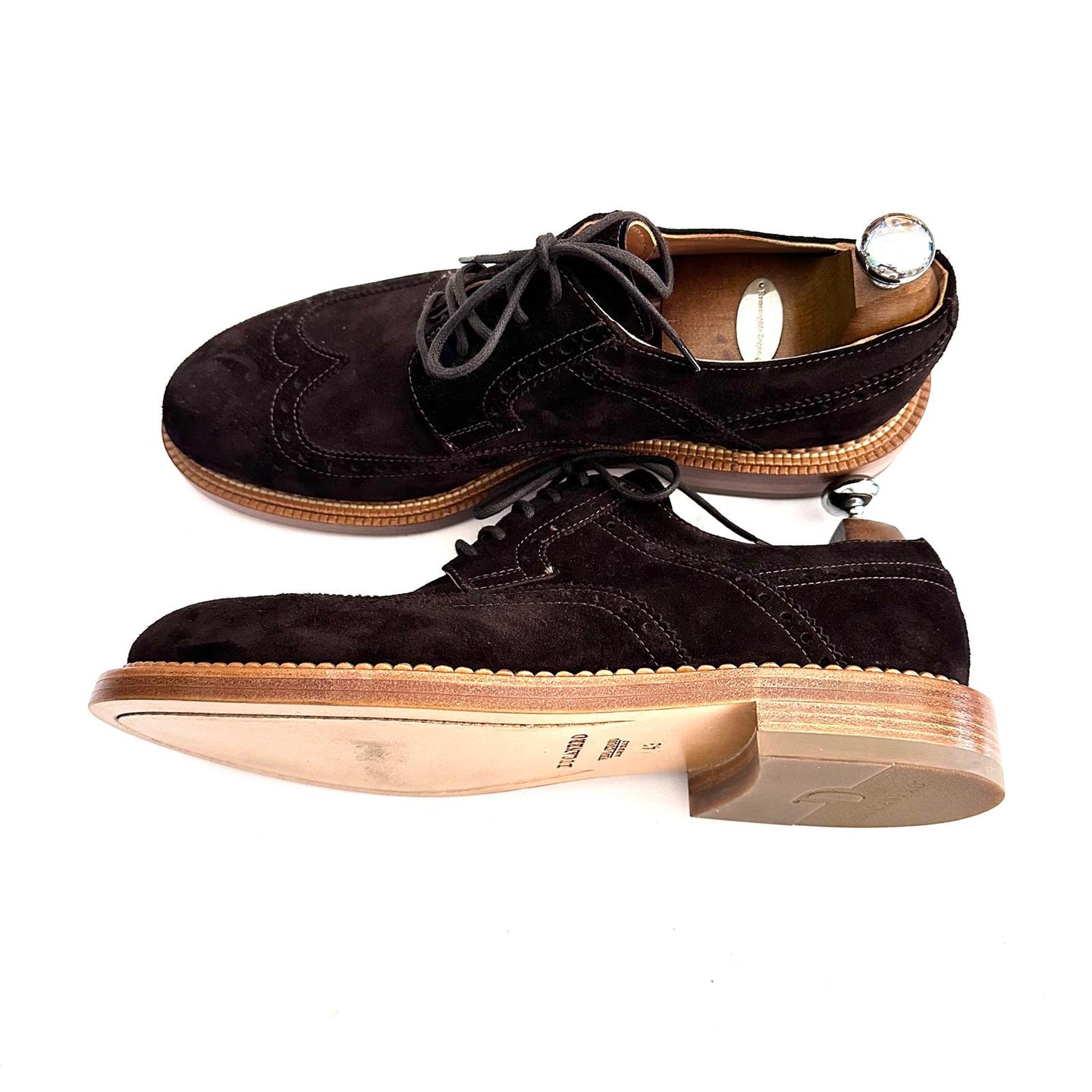 Oxford Brogue in Suede – Coda di Rondine – Goodyear – Testa di Moro – Made in Italy 🇮🇹