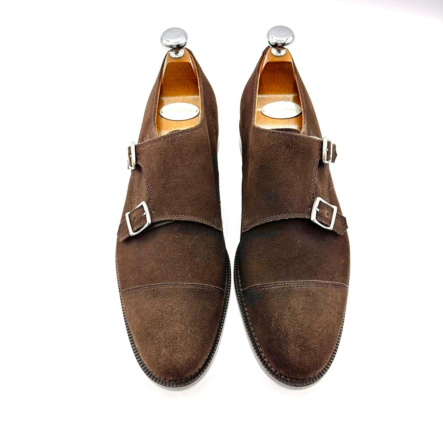 Scarpe Artigianali Doppia Fibbia in Camoscio – Made in Italy 🇮🇹