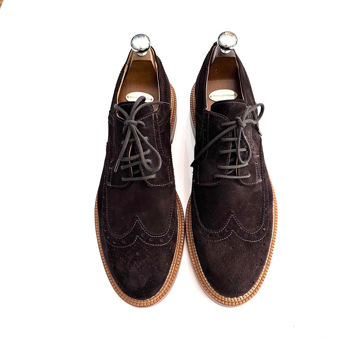 Oxford Brogue in Suede – Coda di Rondine – Goodyear – Testa di Moro – Made in Italy 🇮🇹