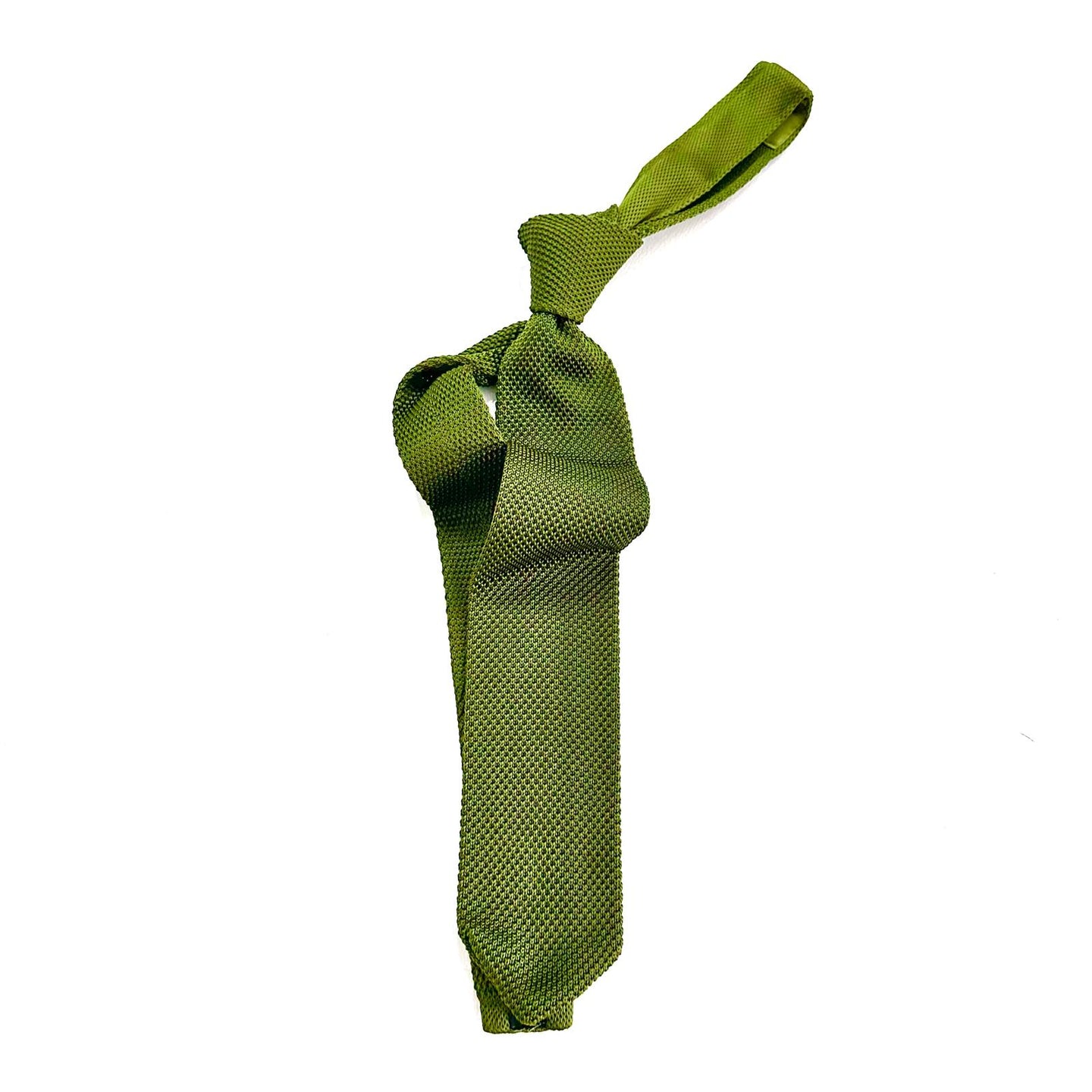 Cravatta in Seta Garza – Verde Oliva