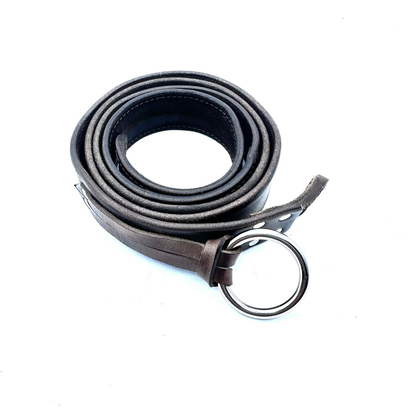 Cintura in cuoio marrone vintage