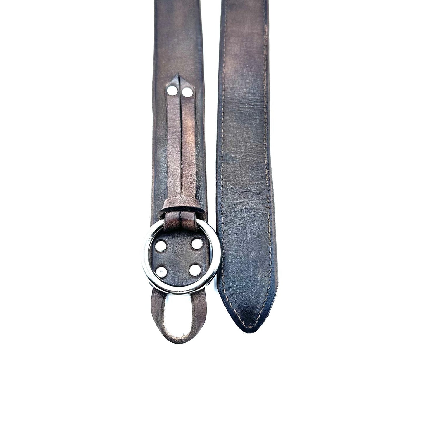 Cintura in cuoio marrone vintage