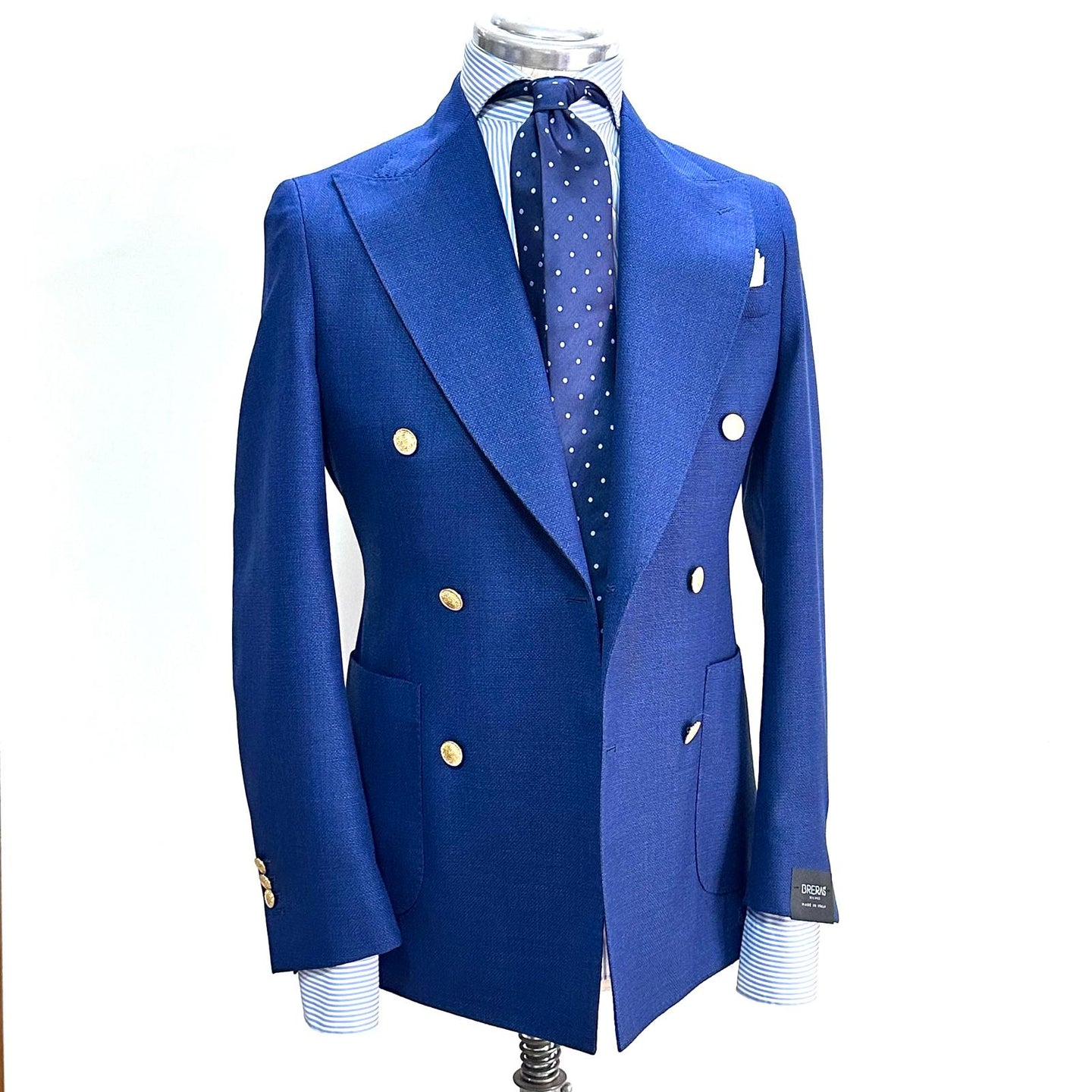 Giacca Doppiopetto BRERAS – Sartoria Italiana in Lana Tasmania 100%