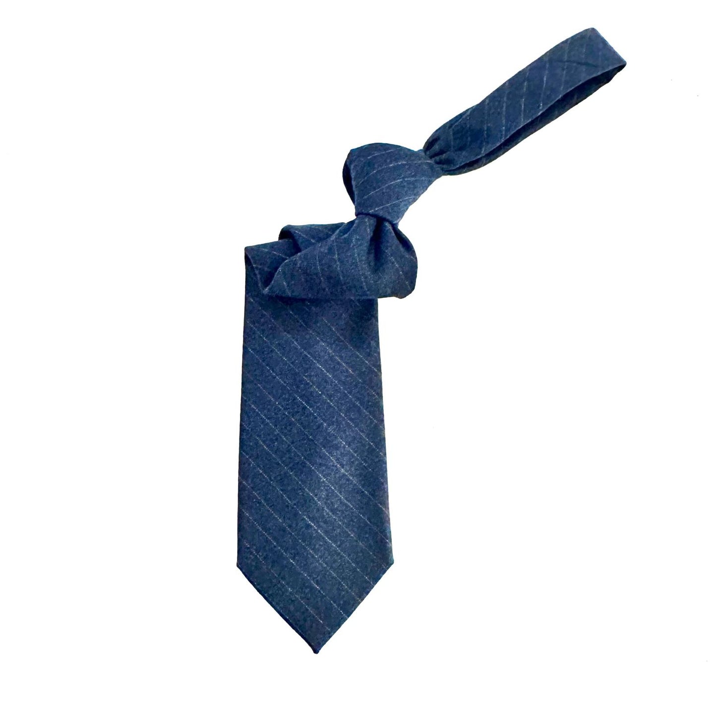 Cravatta Sartoriale in Lana – Gessata Realizzata con tessuto Ermenegildo Zegna 🇮🇹