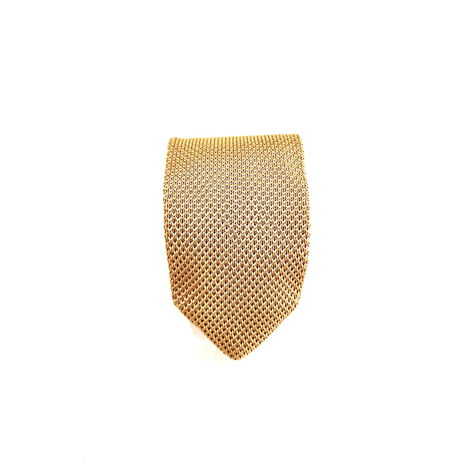 Cravatta in Seta Garza – Miele