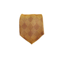 Cravatta Sartoriale – Rombi Oro in Seta e Lana