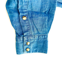 Camicia Uomo Chesapeake’s DENIM   WESTERN Vintage Chambray Colore Bleach Collo italiano