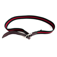 Cintura Elasticizzata Tricolore – Puntale in Cuoio | Misura 85 cm