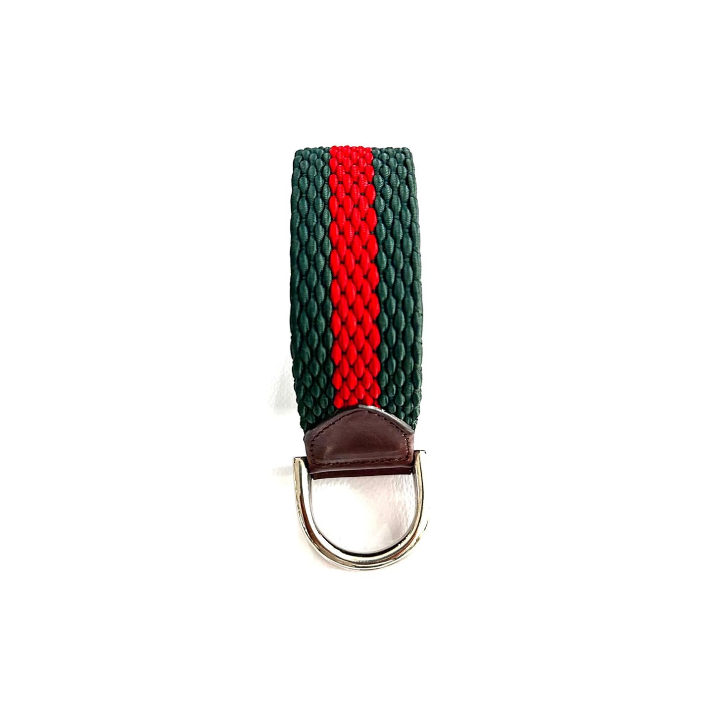 Cintura Elasticizzata Tricolore – Puntale in Cuoio | Misura 85 cm