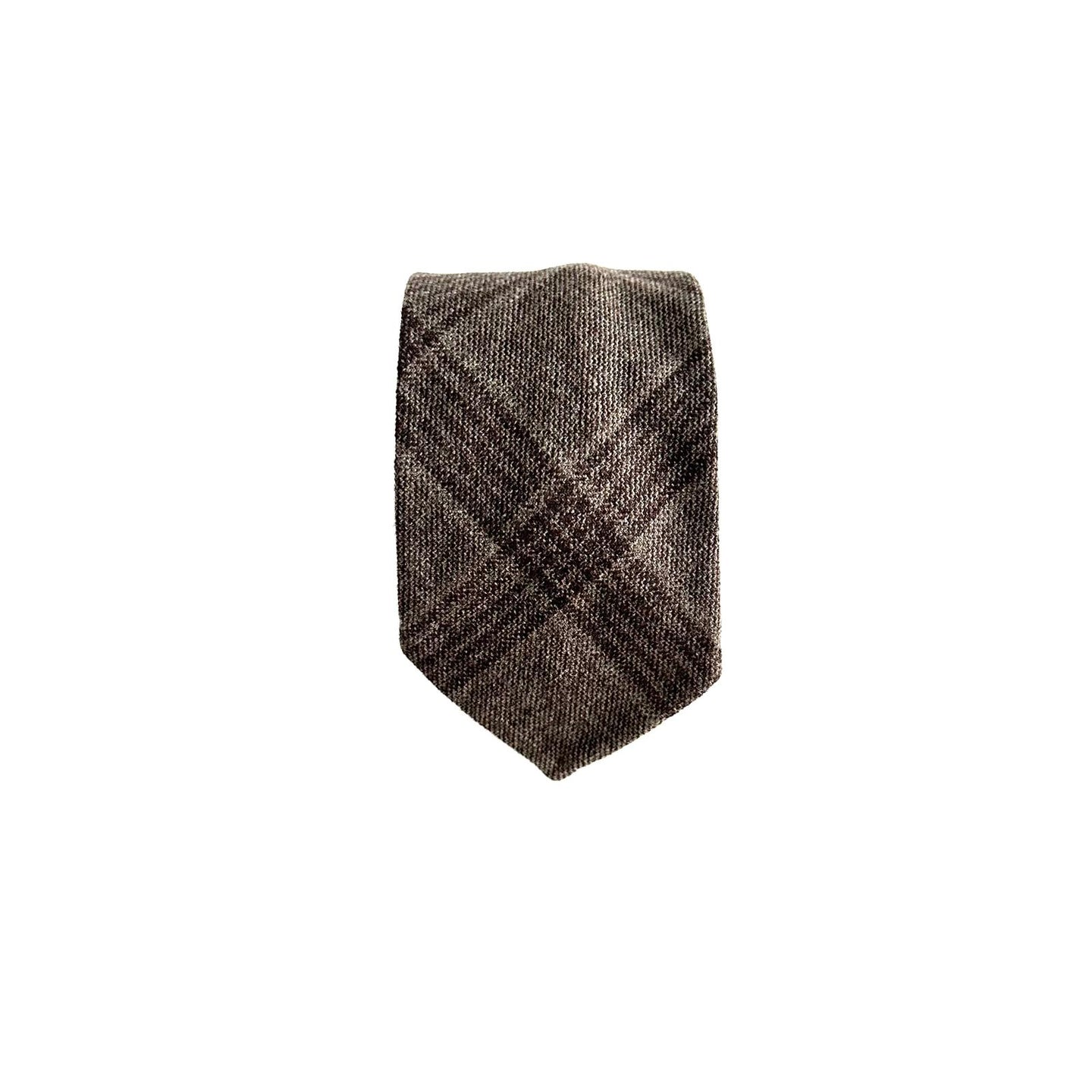 Cravatta Sartoriale Verde Oliva – Lana Inglese a Quadri