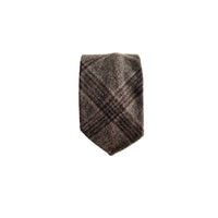 Cravatta Sartoriale Verde Oliva – Lana Inglese a Quadri