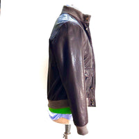 Giubbotto in pelle Marron Glacé  “The Jack Leathers” – 100% vera pelle Made in Italy