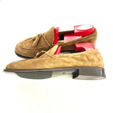 Mocassino CRISCI con nappine in camoscio color cognac – con sotto suola  in gomma Vibram Made in Italy 🇮🇹