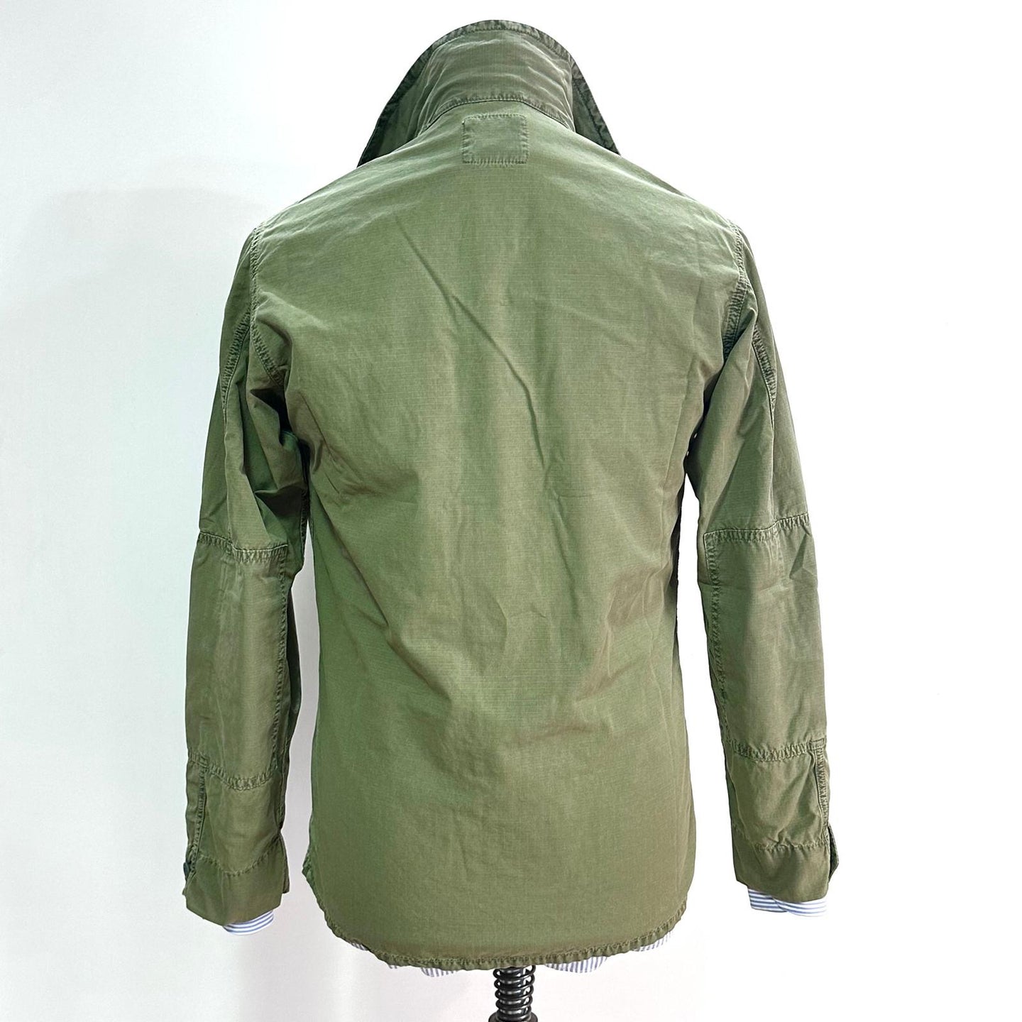 Field Jacket in Cotone Vintage – Verde Militare