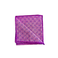 Pochette in Lino Fucsia con Pois Blu – Made in Italy 🇮🇹