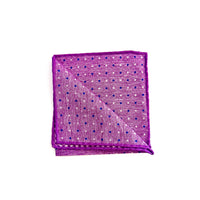 Pochette in Lino Fucsia con Pois Blu – Made in Italy 🇮🇹