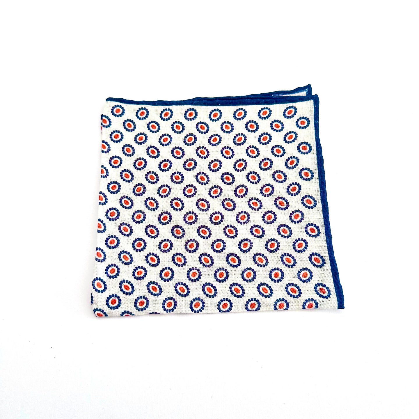 Pochette in Lino a Fantasia Micro Cerchi – Made in Italy 🇮🇹