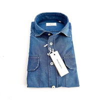 Camicia Denim Vintage – Collo Italiano | Mastri Camiciai