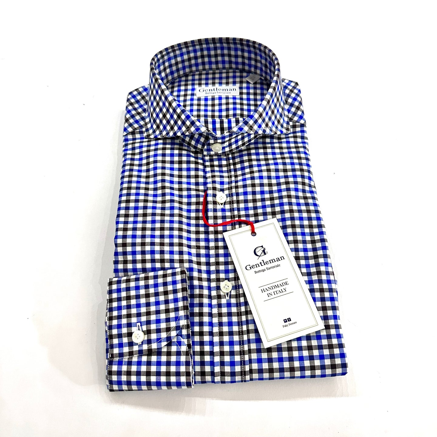 Camicia popeline Doppio Ritorto “Gentleman Bottega Sartoriale “🇮🇹