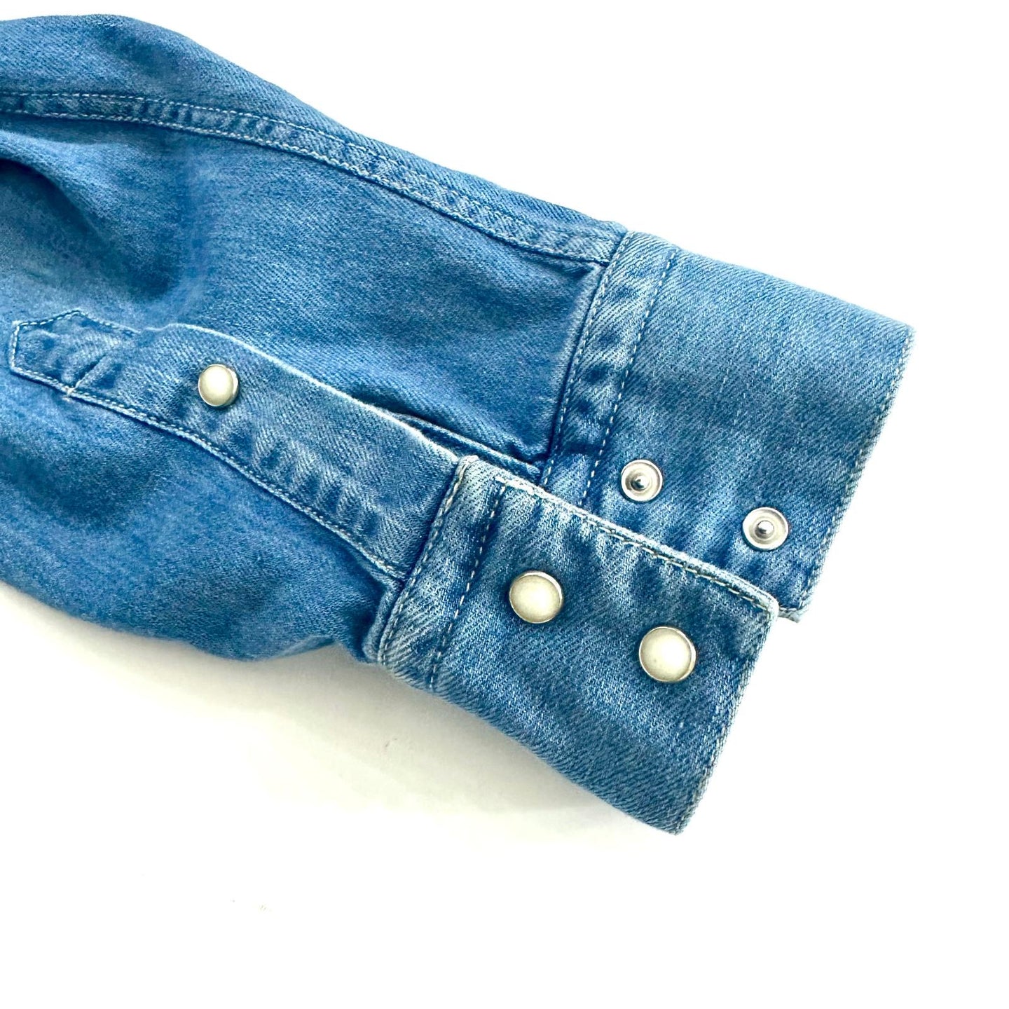 Camicia Uomo Tessuto Denim Modello Texana