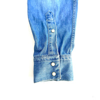 Camicia in Jeans Texana con Bottoni a Pressione in Madreperla – Chesapeake’s