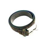 Cintura Uomo Intrecciata in Camoscio ( suede) testa di moro