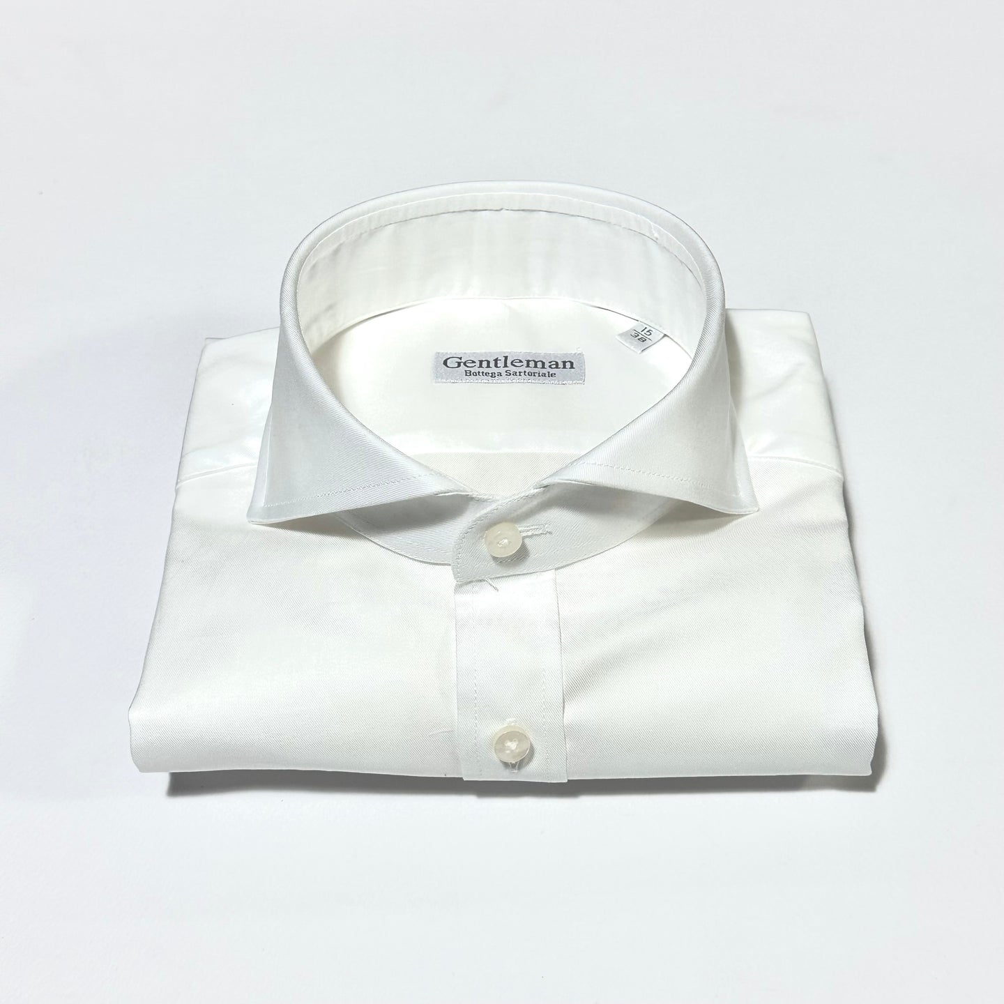 Camicia Bianca Uomo in Popeline – Collo Francese Sartoriale | Handmade in Italy🇮🇹