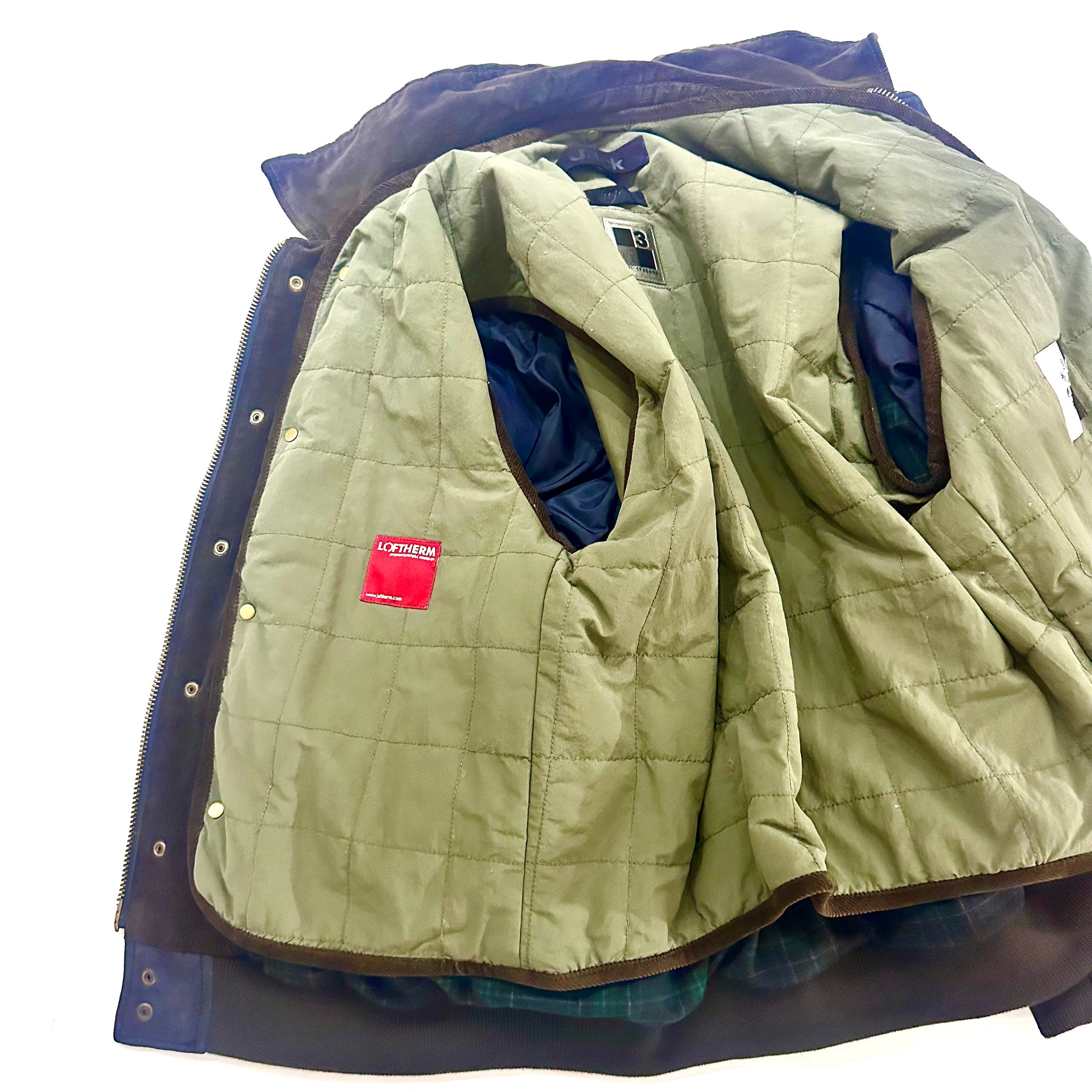 Giacca Uomo in Suede Blu Navy con Pettorina Removibile – The Jack Leathers