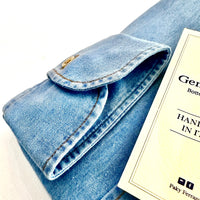 Camicia Uomo in Chambray Denim – Collo Francese | Made in Italy 🇮🇹