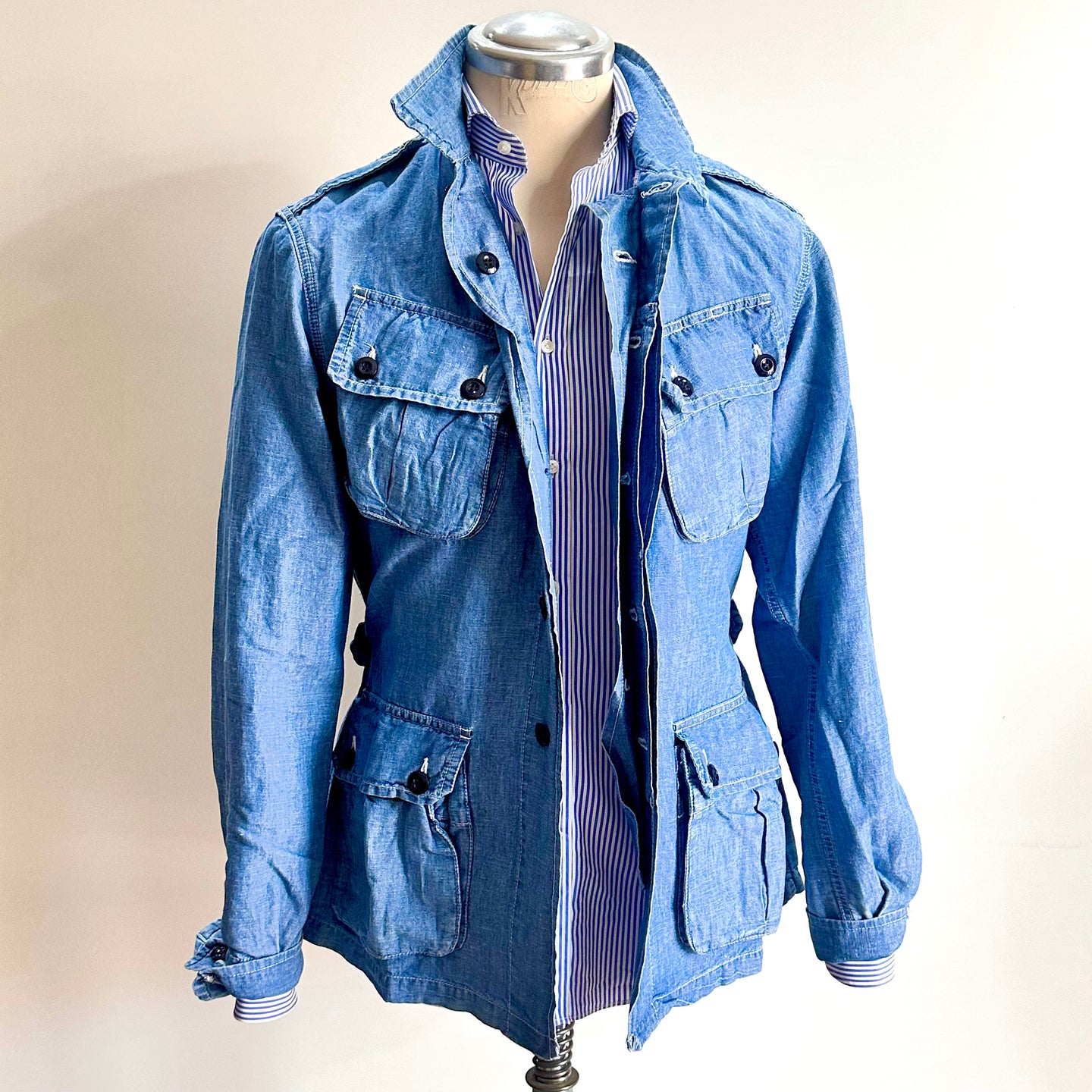 Giacca SAHARIANA in Denim Chambray Uomo  CHESAPEAKE’S’