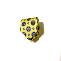 Cravatta Sartoriale con fantasie  colore Giallo oro