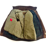 Giacca Uomo in Suede Marrone con Pettorina Removibile – The Jack Leathers