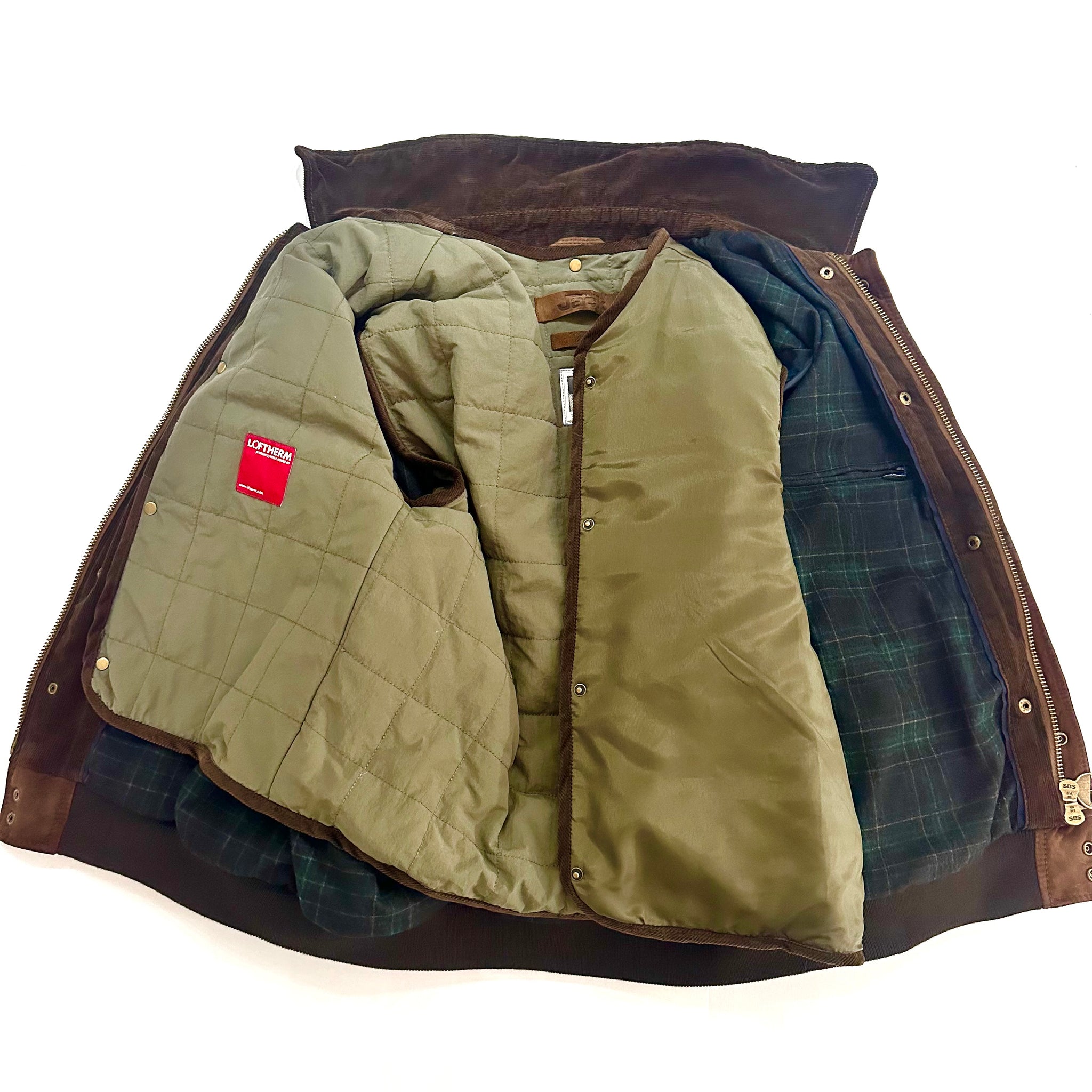 Giacca Uomo in Suede Marrone con Pettorina Removibile – The Jack Leathers