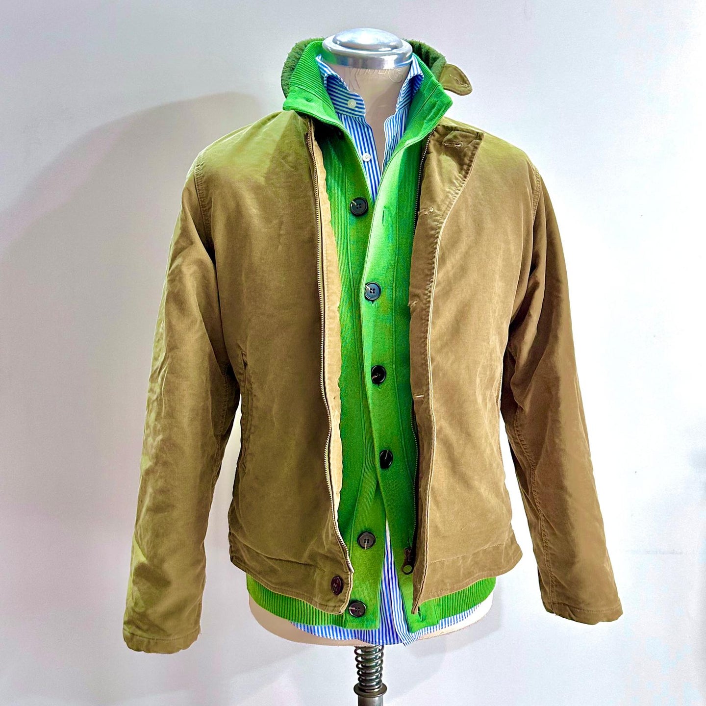 Giubbotto Chesapeake’s in Jungle Cloth con interno in lana rasata