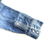 Camicia Uomo Tessuto Denim Modello Texana