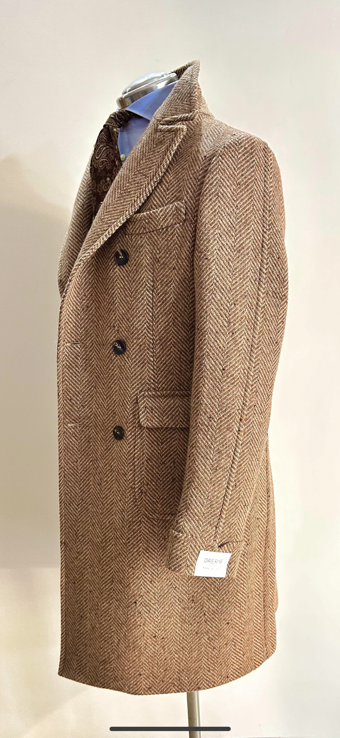 Cappotto SARTORIALE BRERAS HERRIS TWEED 100% And Made in Italy 🇮🇹