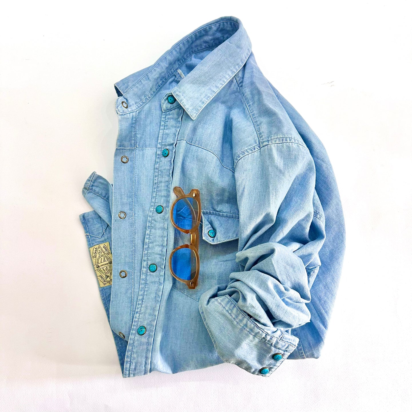 Camicia Uomo WESTERN CHAMBRAY – COLLO ITALIANO - CHESAPEAKE’ S’