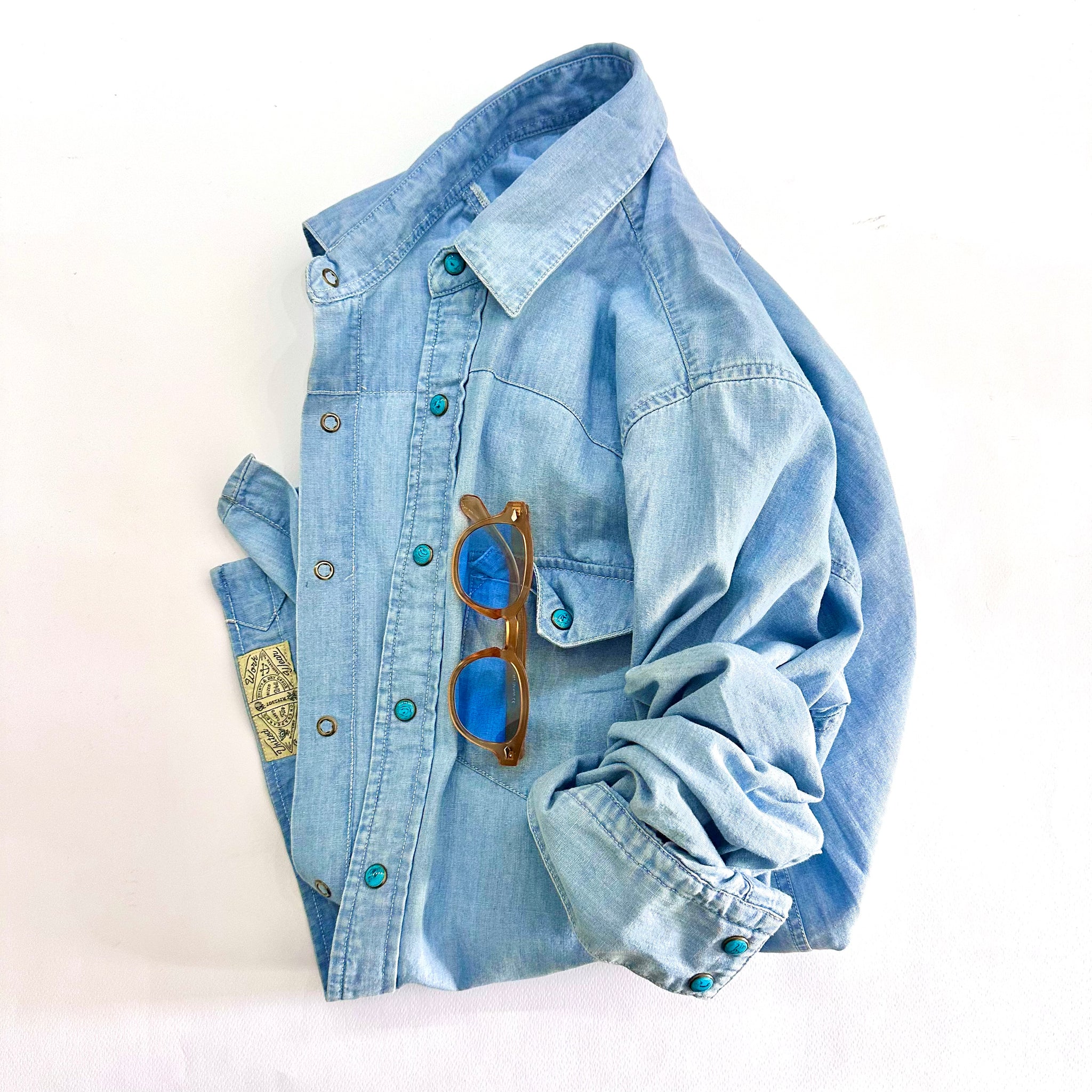 Camicia Uomo WESTERN CHAMBRAY – COLLO ITALIANO - CHESAPEAKE’ S’